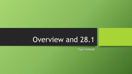 Overview and 28.1 Elyse SmilnakElyse Smilnak. Vocabulary Protists Protists Mixotrophs Mixotrophs Endosymbiosis Endosymbiosis Algae Algae Secondary endosymbiosis.