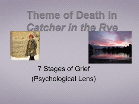 7 Stages of Grief (Psychological Lens). People react to learning of the loss with numbed disbelief. May deny the reality of the loss at some level, in.