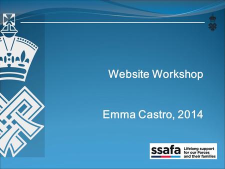 Website Workshop Emma Castro, 2014. Contents Questionnaire Results Handouts New Ideas.