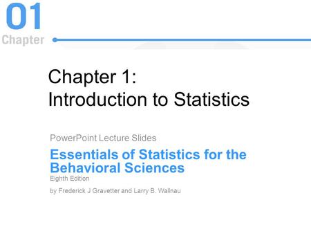 Chapter 1: Introduction to Statistics