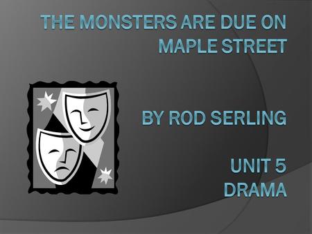 Drama (describe picture pg. 642-643)  Would you like to see yourself brought to life on a stage?  What would it be like?  Think /Pair/Share.