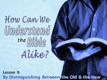 A Key Verse & Key Responsibility in Understanding the Bible 2 Timothy 2:15 2 Timothy 2:15 – Study to shew thyself approved unto God, a workman that needeth.