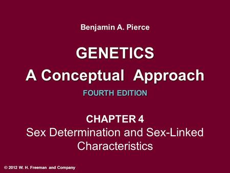 Sex Determination and Sex-Linked Characteristics