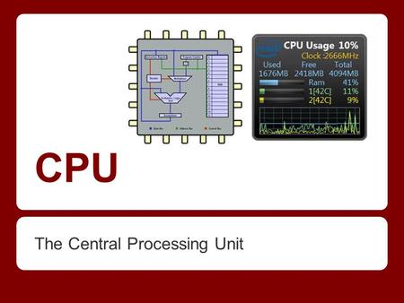 The Central Processing Unit