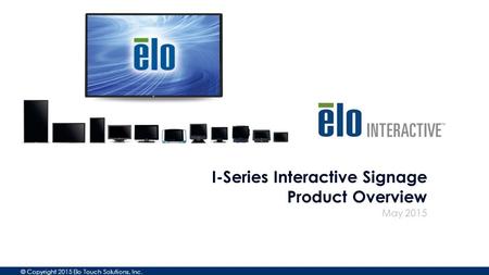 I-Series Interactive Signage Product Overview