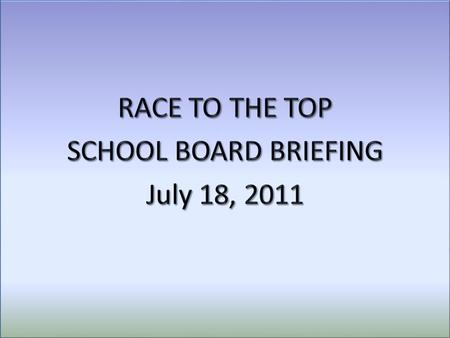 RACE TO THE TOP OVERVIEW THE GRANT ADVANCES REFORMS IN FOUR AREAS: STANDARDS AND ASSESSMENTS STANDARDS AND ASSESSMENTS DATA SYSTEMS DATA SYSTEMS GREAT.