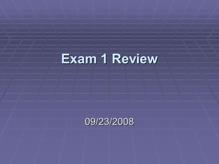 Exam 1 Review 09/23/2008. Goal of the Firm Shareholder Wealth Maximization? this is the same as: a) Maximizing Firm Value b) Maximizing Stock Price.