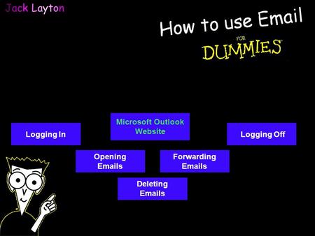 Jack LaytonJack Layton Logging InLogging Off Opening Emails Forwarding Emails Deleting Emails Microsoft Outlook Website.