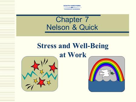 Stress and Well-Being at Work