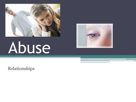 Abuse Relationships. Abuse in relationships: Comes in many different forms According to the CDC, domestic violence is a serious, preventable public health.