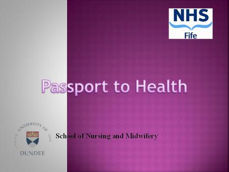  Ken Quinn –Senior Nurse NHS Fife  Glen Lomax –Senior Charge Nurse NHS Fife  Paul Smith -Nurse lecturer (Mental health) University of Dundee.