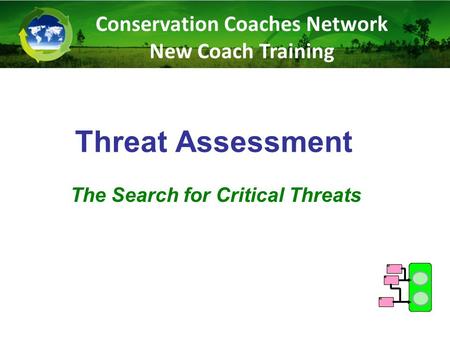 Threat Assessment The Search for Critical Threats Conservation Coaches Network New Coach Training.