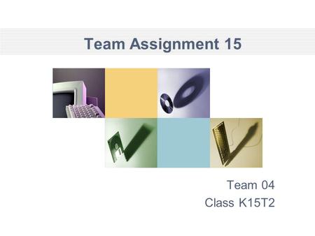 Team Assignment 15 Team 04 Class K15T2. Agenda 1. Introduction 2. Measurement process 3. GQM 4. Strength Weakness of metrics.