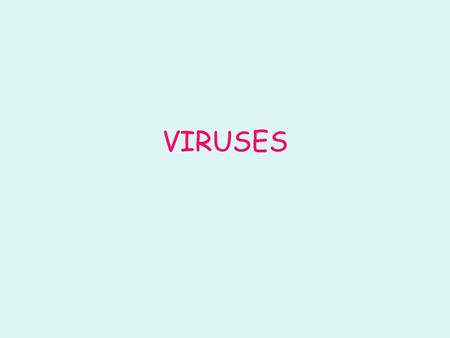 VIRUSES.