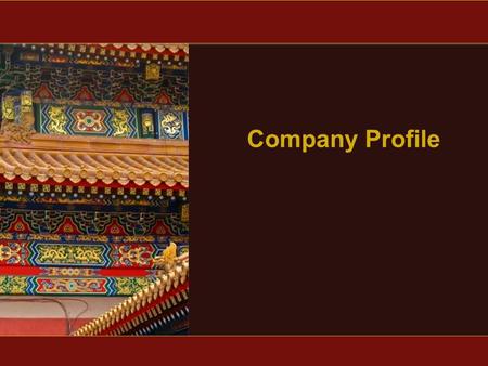 Company Profile.