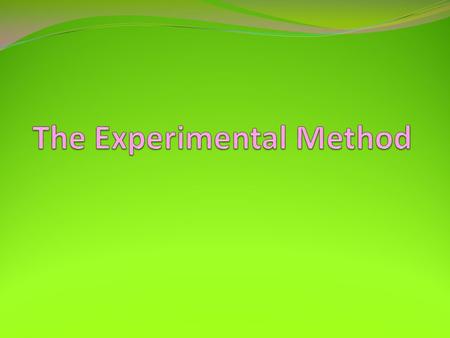 1-2 Experiments Experiment: A controlled test of a hypothesis in which the researcher manipulates one variable to discover its effect on another. Detection.