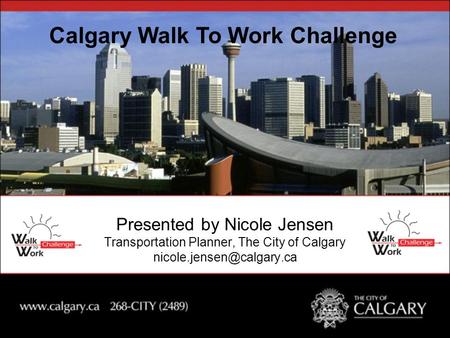 Calgary Walk To Work Challenge