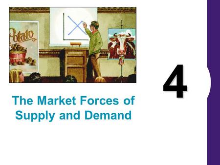 4 The Market Forces of Supply and Demand. MARKETS AND COMPETITION Buyers determine demand. Sellers determine supply.