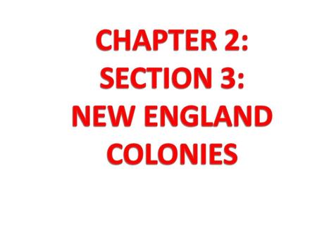 1. Explain who the Puritans are AND what they believed (p. 50) The Puritans were religious dissidents who disagreed with the Anglican Church (Church.