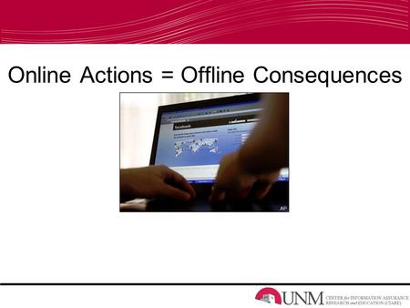 Online Actions = Offline Consequences. Profile Penalty Video URL:  lty