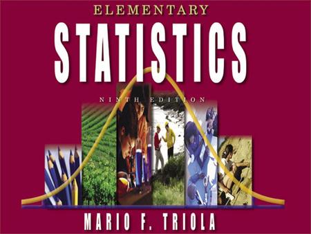 Copyright © 2004 Pearson Education, Inc.. Chapter 2 Descriptive Statistics Describe, Explore, and Compare Data 2-1 Overview 2-2 Frequency Distributions.