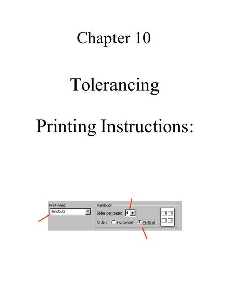 Printing Instructions: