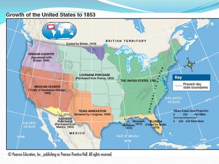 The West Americans thought of the land beyond the Rocky Mountains as the West. In the 1800’s many countries claimed the West their own. The lands of the.