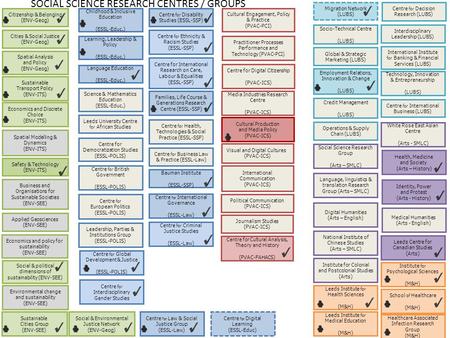 Citizenship & Belonging (ENV-Geog) Cities & Social Justice (ENV-Geog) Spatial Analysis and Policy (ENV-Geog) Sustainable Transport Policy (ENV-ITS) Economics.