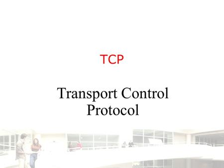 TCP Transport Control Protocol. 2003-2004 - Information management 2 Groep T Leuven – Information department 2/35 Introduction UDP provides the connection.