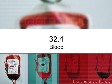 32.4 Blood. In vertebrates, it is considered a connective tissue Composed of various types of cells suspended in a liquid matrix called the plasma (more.