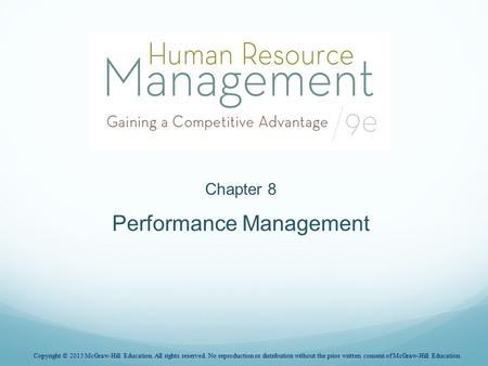 Performance Management