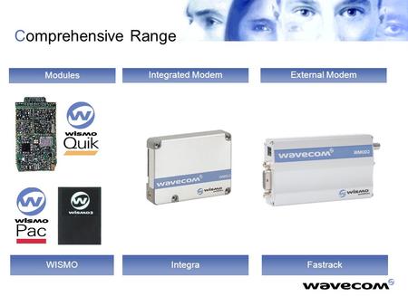 Modules WISMO External Modem Fastrack Integrated Modem Integra Comprehensive Range.