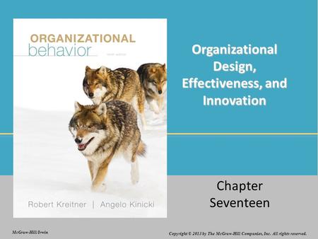 Organizational Design, Effectiveness, and Innovation