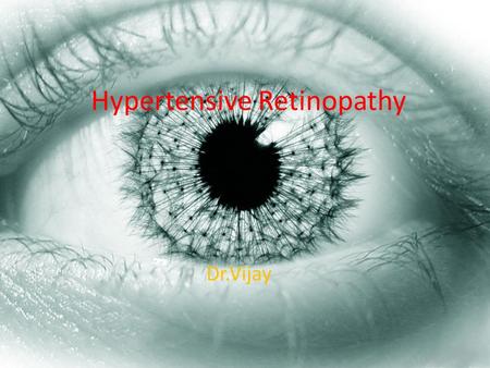 Hypertensive Retinopathy