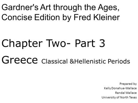 Greece Classical &Hellenistic Periods