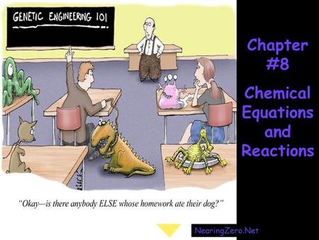 Chapter #8 Chemical Equations and Reactions NearingZero.Net.