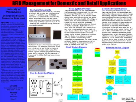 University of Pennsylvania Electrical and Systems Engineering Department ABSTRACT: The last decade has seen the expansion of computer usage from scientific.