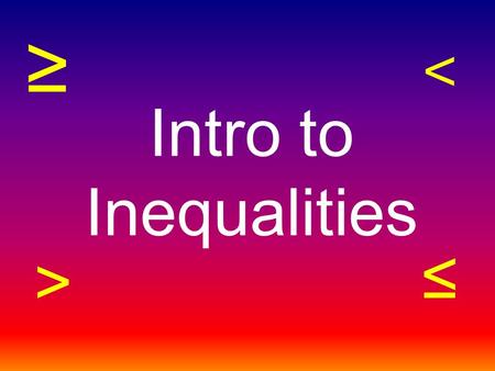 Intro to Inequalities ≥ ≤ ˂ >. Credit Card Situation 1: Your mom gave you her credit card and said that you could go shopping for a birthday present.