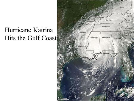 Hurricane Katrina Hits the Gulf Coast. Biggest Natural Disasters by Decade.