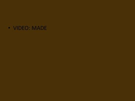 VIDEO: MADE. REVELATION 4:11 THOU ART WORTHY, O LORD, TO RECEIVE GLORY AND HONOUR AND POWER: FOR THOU HAST CREATED ALL THINGS, AND FOR THY PLEASURE.