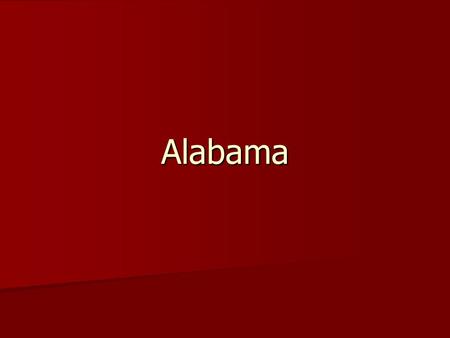 Alabama.