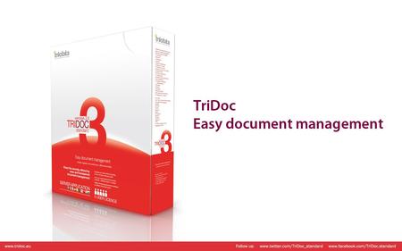 High-class document management for small and medium businesses. Let effective and easy document handling become reality at your company.