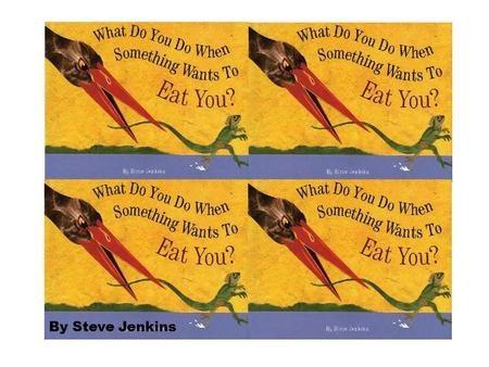 By Steve Jenkins. Most animals face the constant danger of being eaten by other animals. This book shows a few of the ways that they try to avoid this.