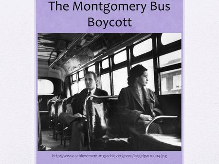 The Montgomery Bus Boycott