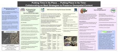 Why Archiving and Preserving GIS Data Is Important Maps tell a compelling story of change over time. They document movement, progress, and change to the.