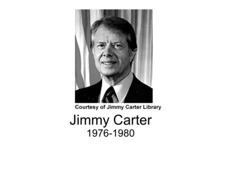 Jimmy Carter 1976-1980. 1976 Election Democrat Jimmy Carter won with Walter Mondale as his running mate. Issues of the Day: Watergate (Impeachment, pardon.