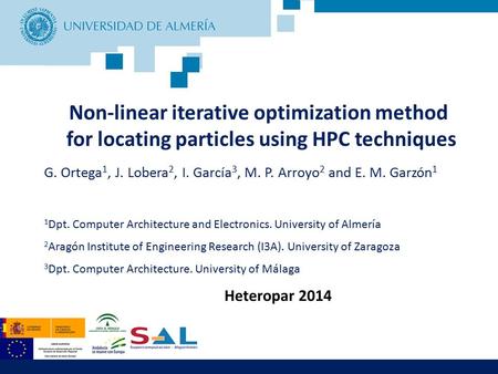 Computación algebraica dispersa con GPUs y su aplicación en tomografía electrónica Non-linear iterative optimization method for locating particles using.