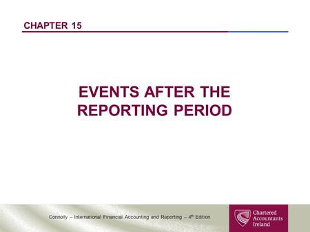 EVENTS AFTER THE REPORTING PERIOD