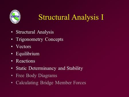 Structural Analysis I Structural Analysis Trigonometry Concepts