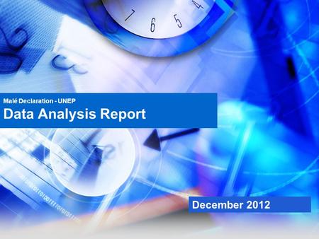 Malé Declaration - UNEP Data Analysis Report December 2012.